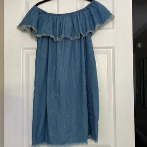 Mossimo off shoulder denim summer dress